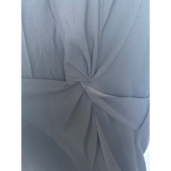 City Chic Refinity Knot 3/4 Sleeve V-Neck Knee Length Little Black Dress 18 NWT - Picture 7 of 11